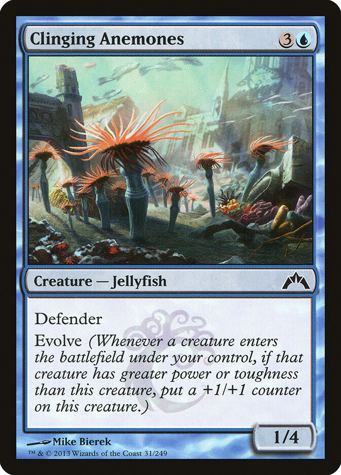 Clinging Anemones card front