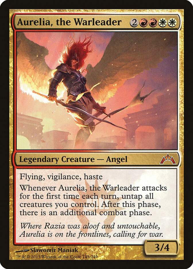 Aurelia, the Warleader card front