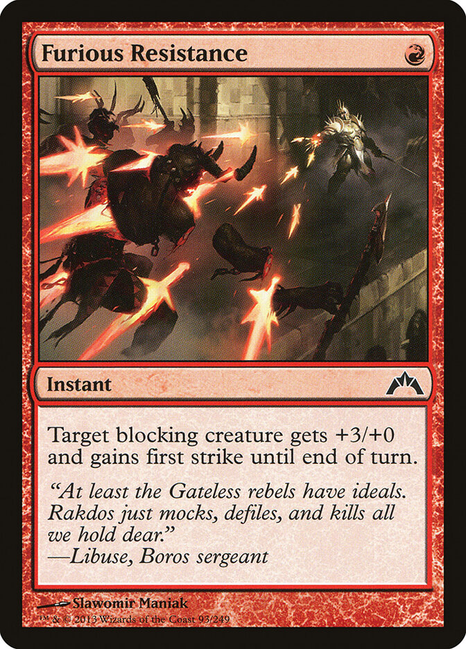 Furious Resistance card front