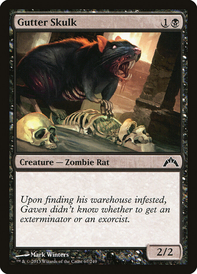 Gutter Skulk card front