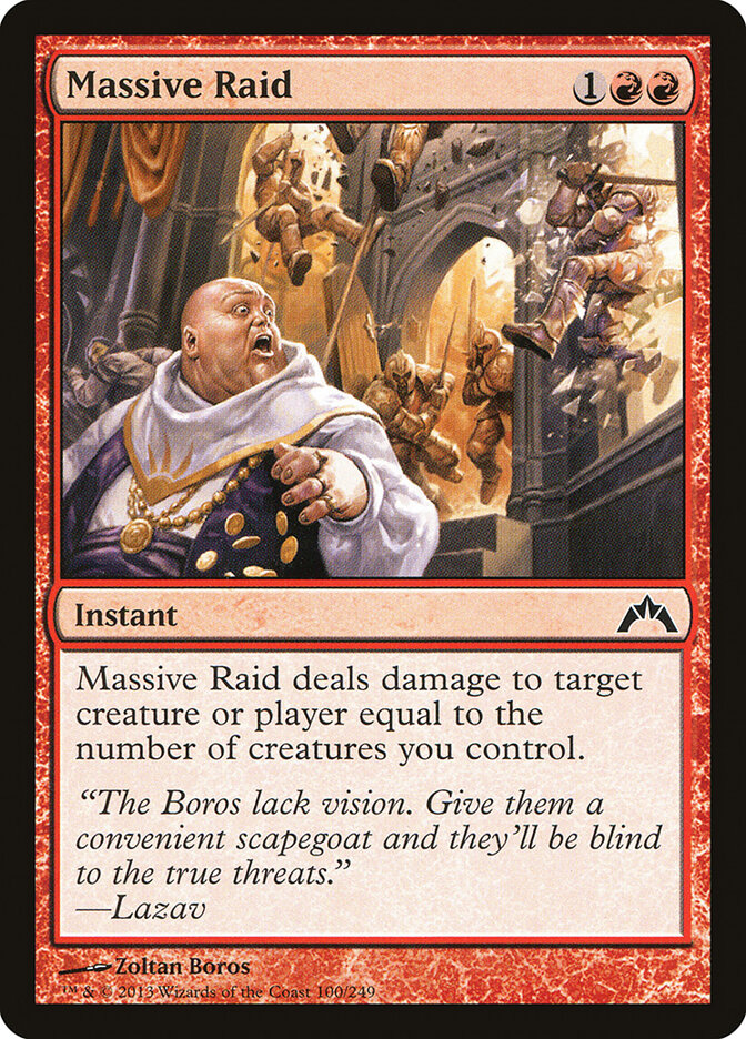 Massive Raid card front