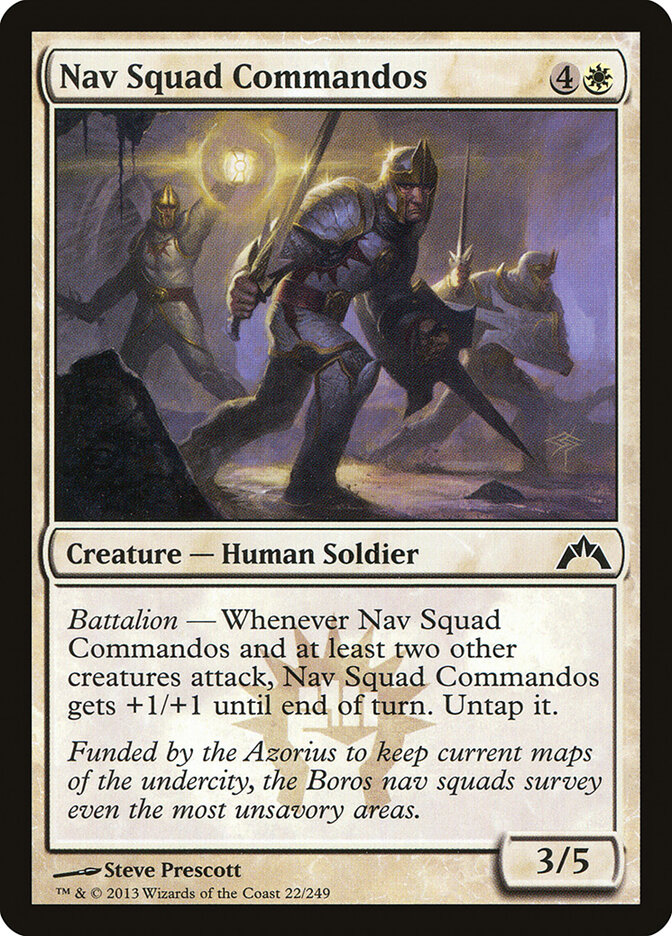 Nav Squad Commandos card front
