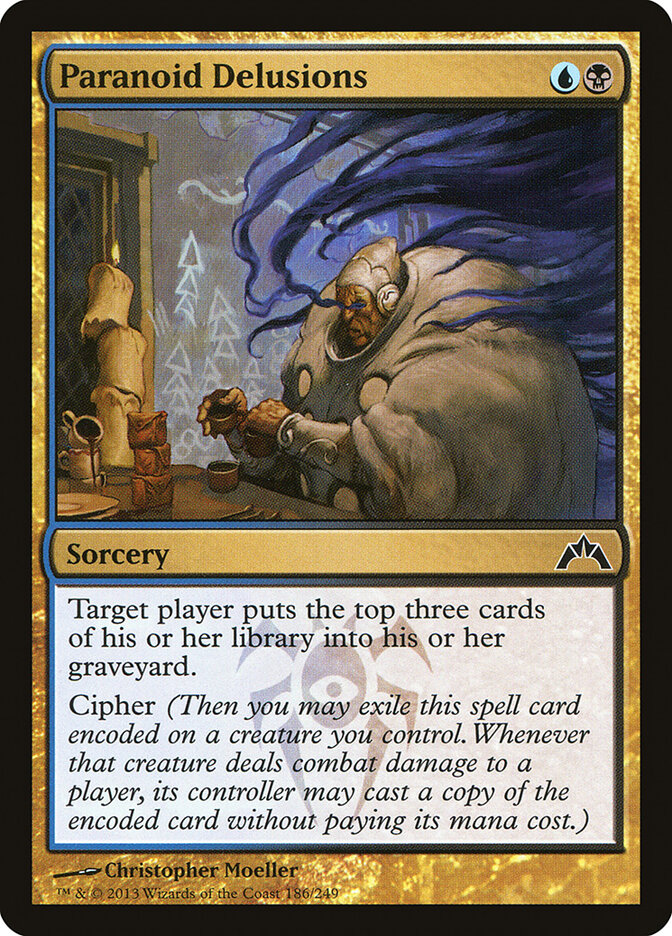 Paranoid Delusions card front