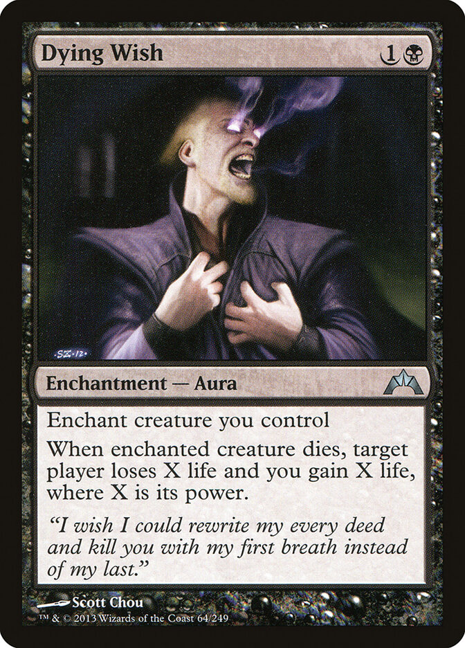 Dying Wish card front