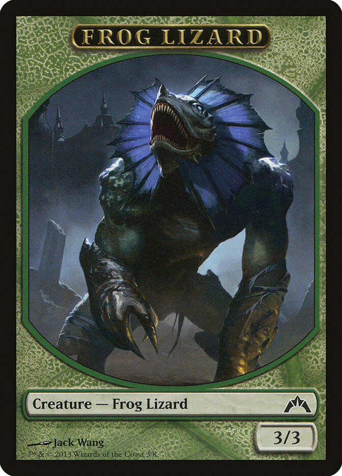 Frog Lizard card front