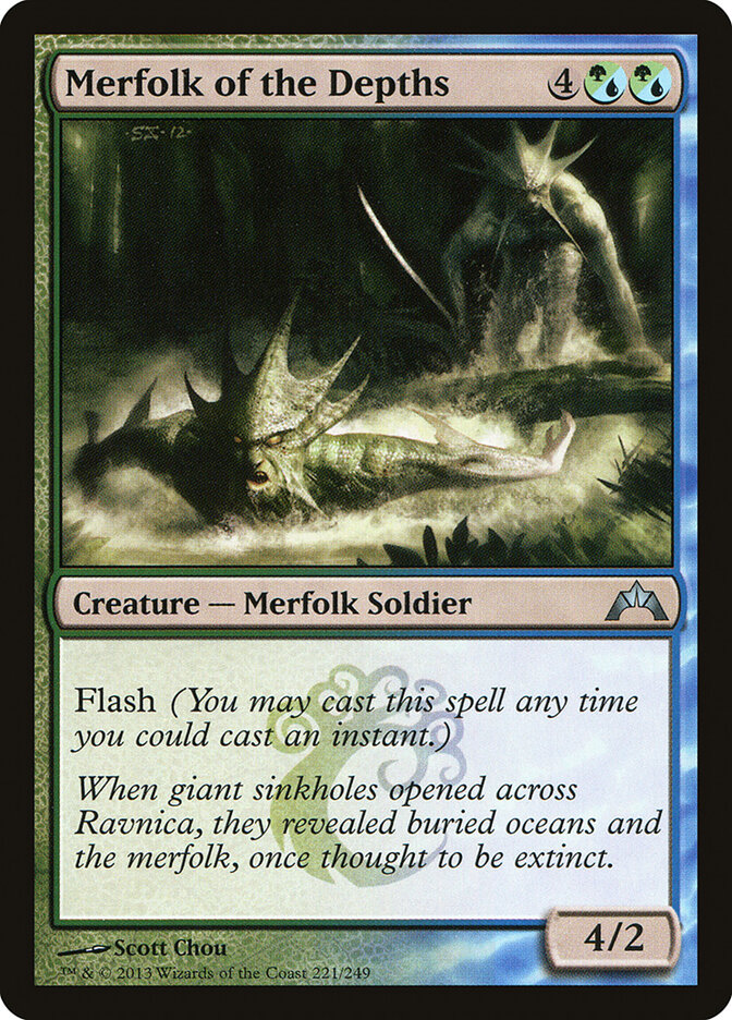 Merfolk of the Depths card front