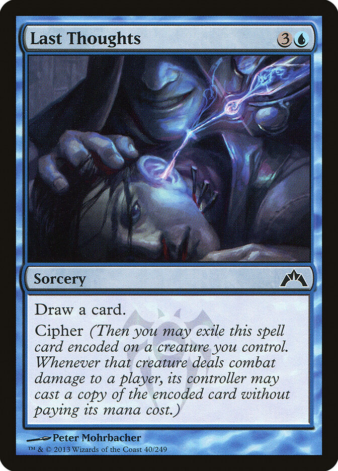 Last Thoughts card front