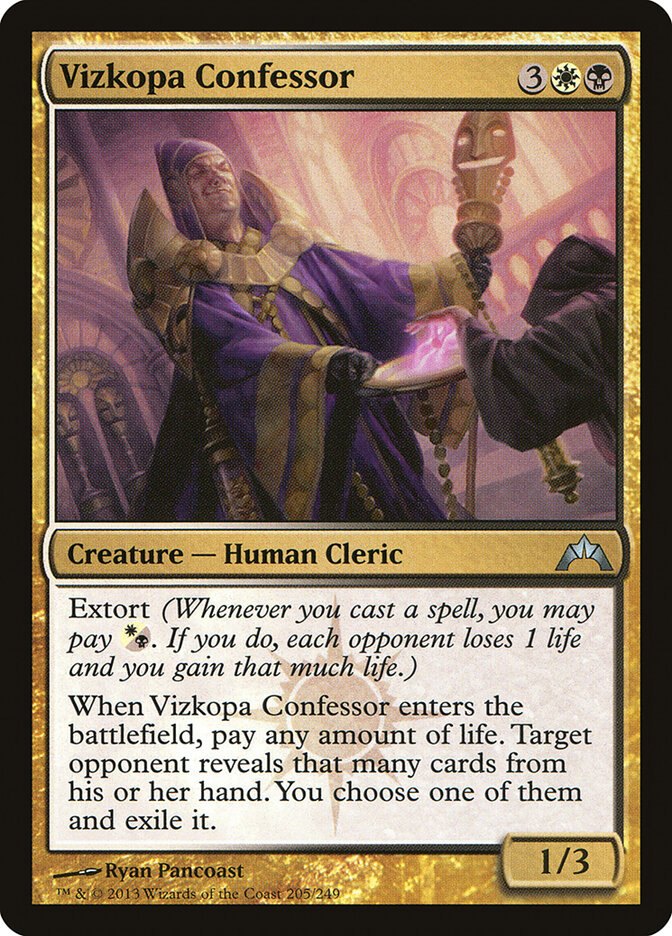 Vizkopa Confessor card front