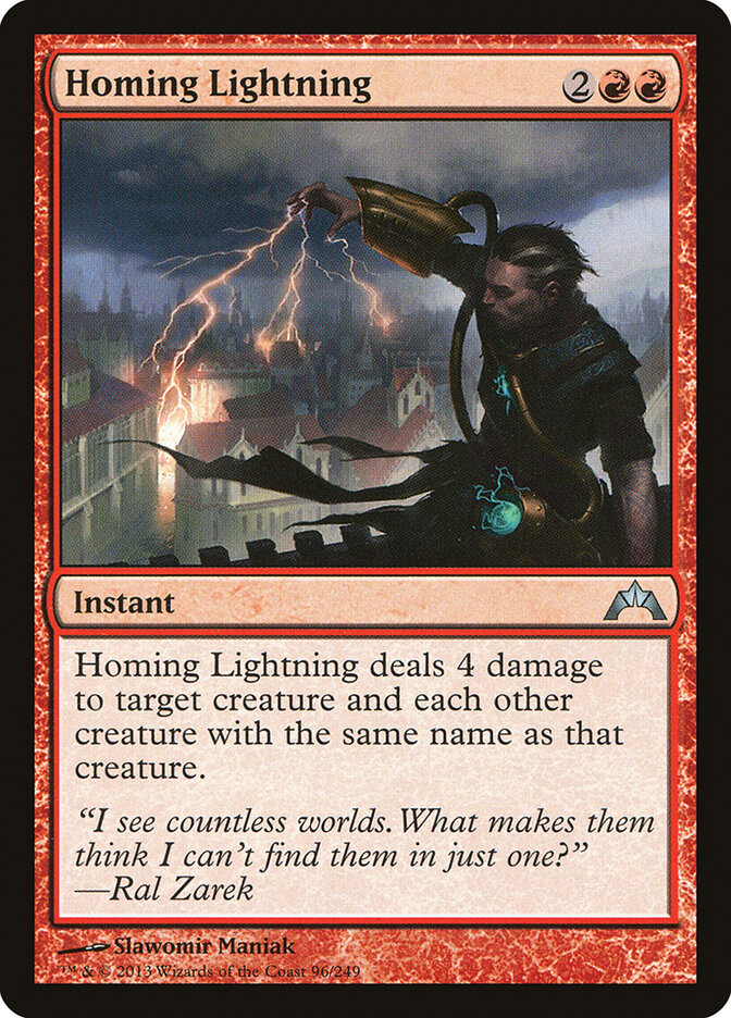 Homing Lightning card front