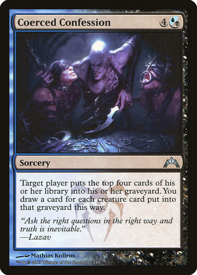 Coerced Confession card front