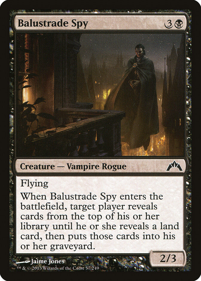 Balustrade Spy card front