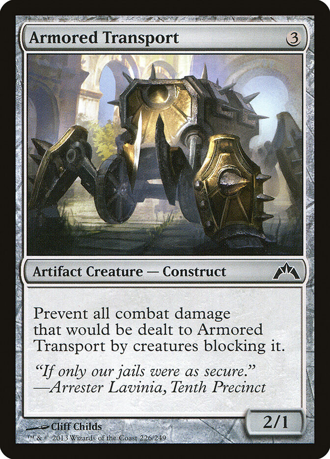 Armored Transport card front