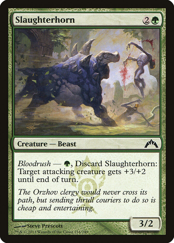 Slaughterhorn card front