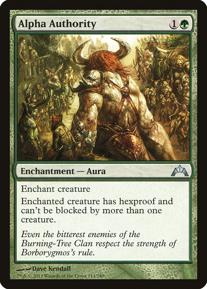 Alpha Authority card front