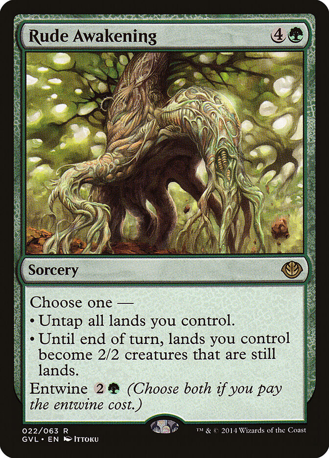 Rude Awakening card front