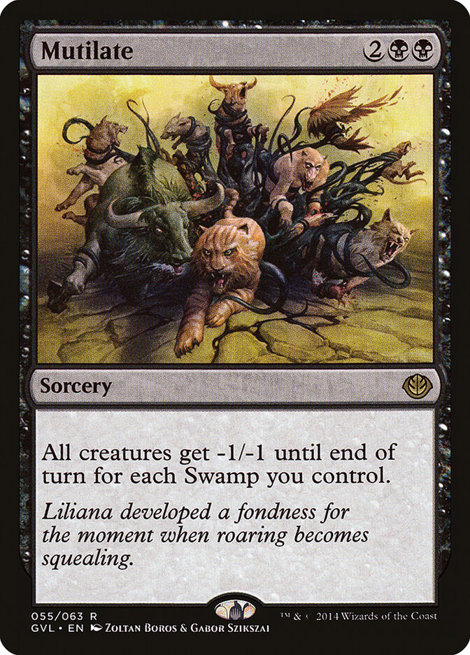 Mutilate card front