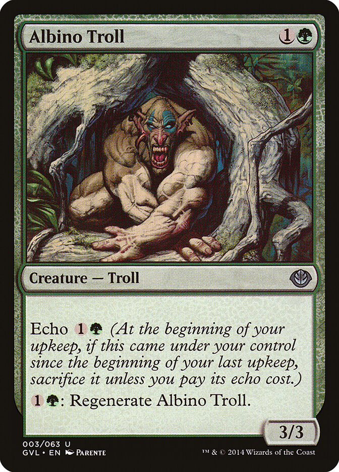 Albino Troll card front