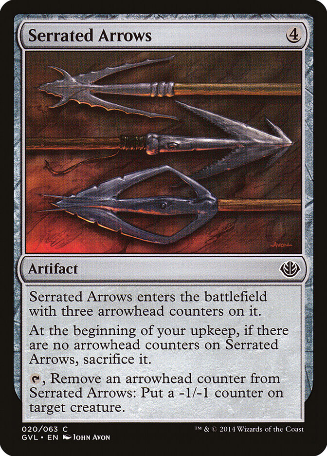 Serrated Arrows card front