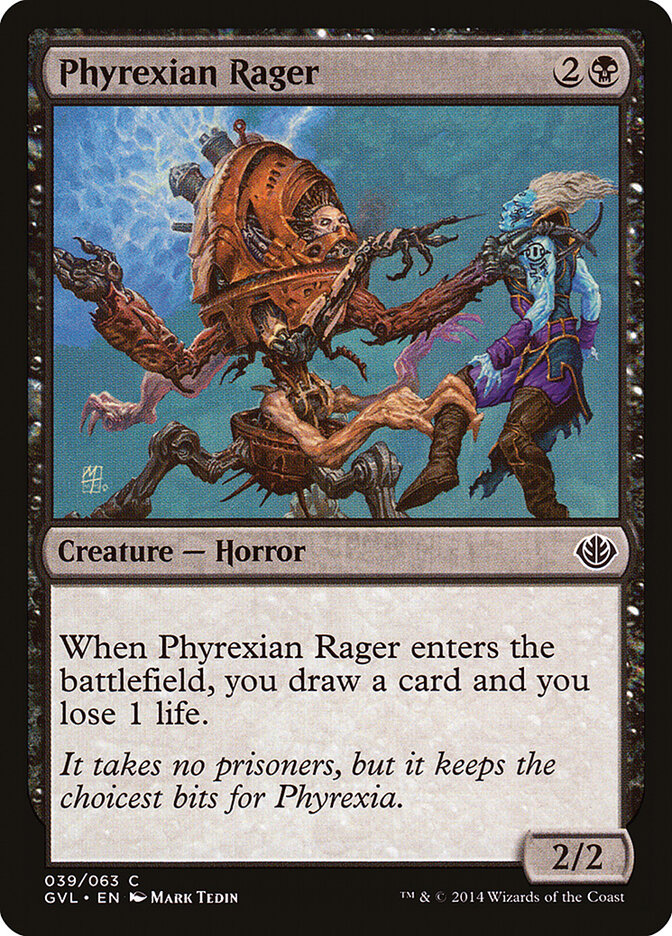 Phyrexian Rager card front