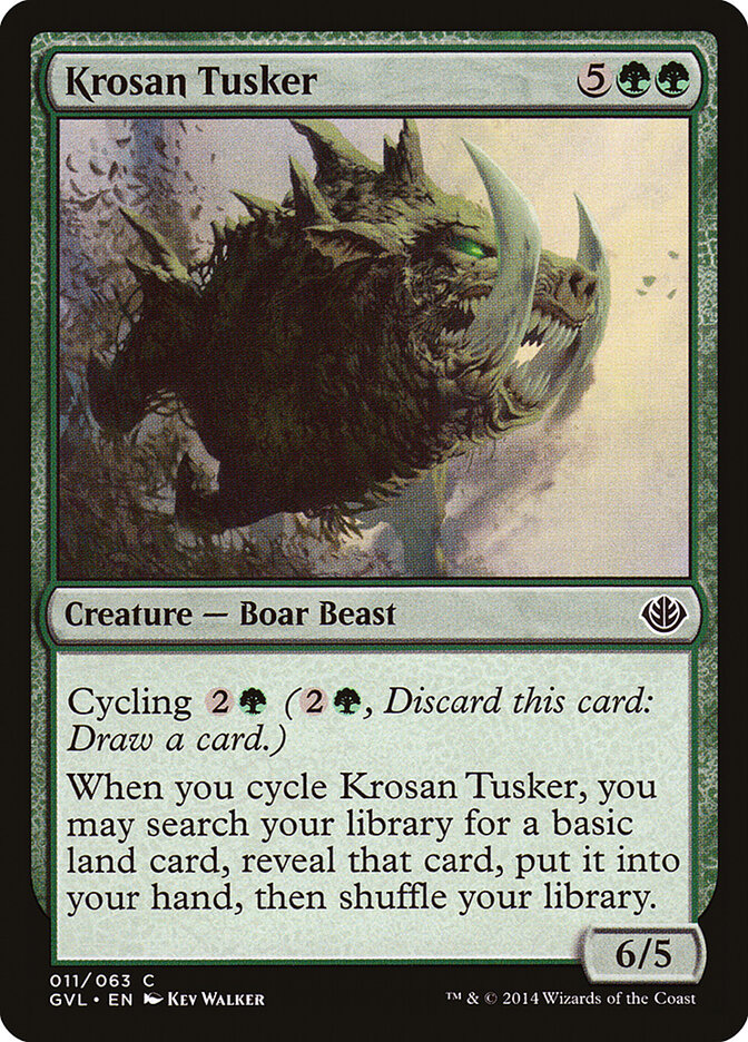 Krosan Tusker card front