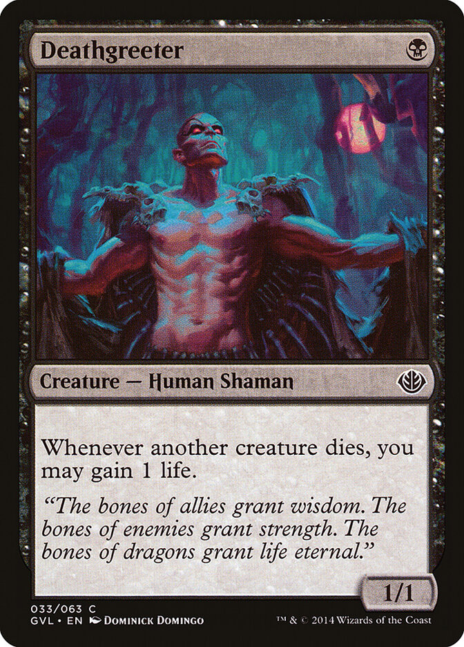 Deathgreeter card front