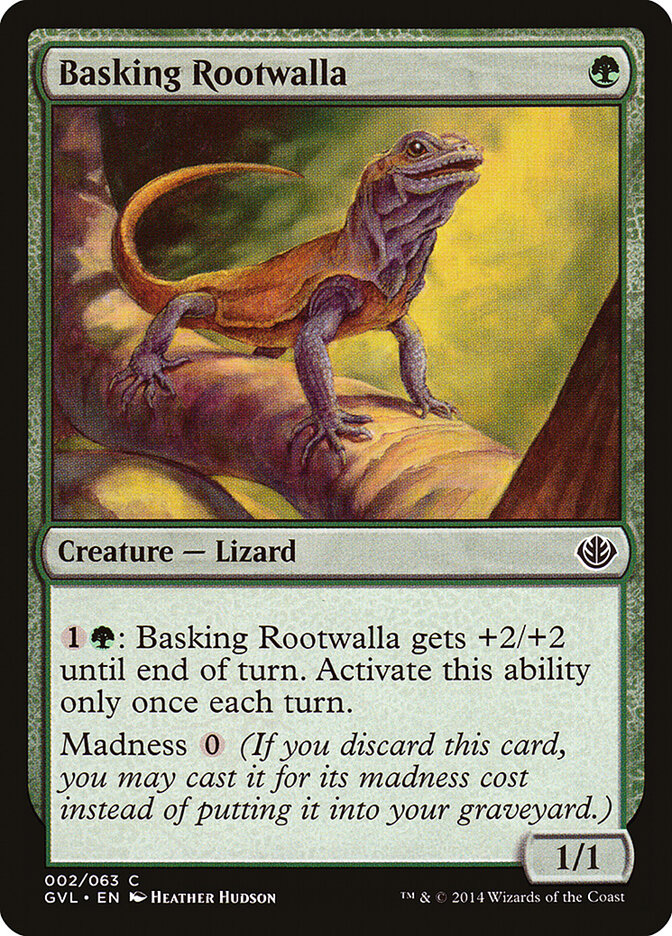 Basking Rootwalla card front