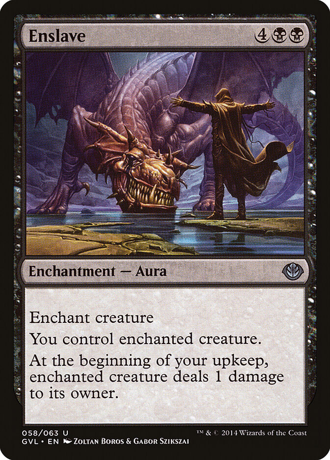 Enslave card front