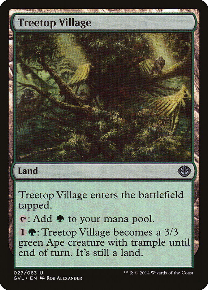 Treetop Village card front