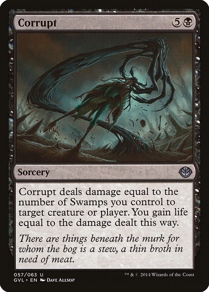 Corrupt card front