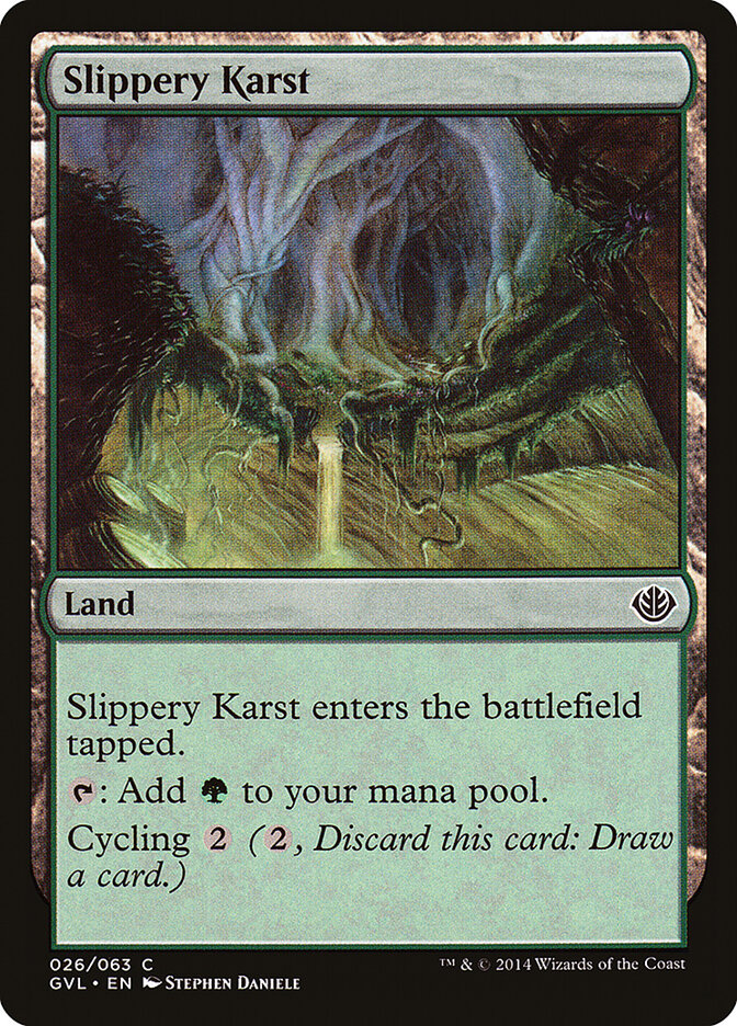 Slippery Karst card front