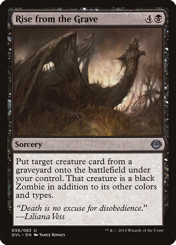 Rise from the Grave card front