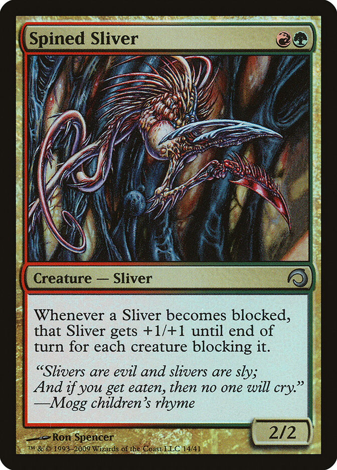 Spined Sliver card front
