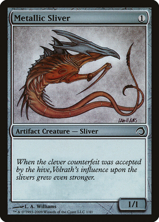 Metallic Sliver card front