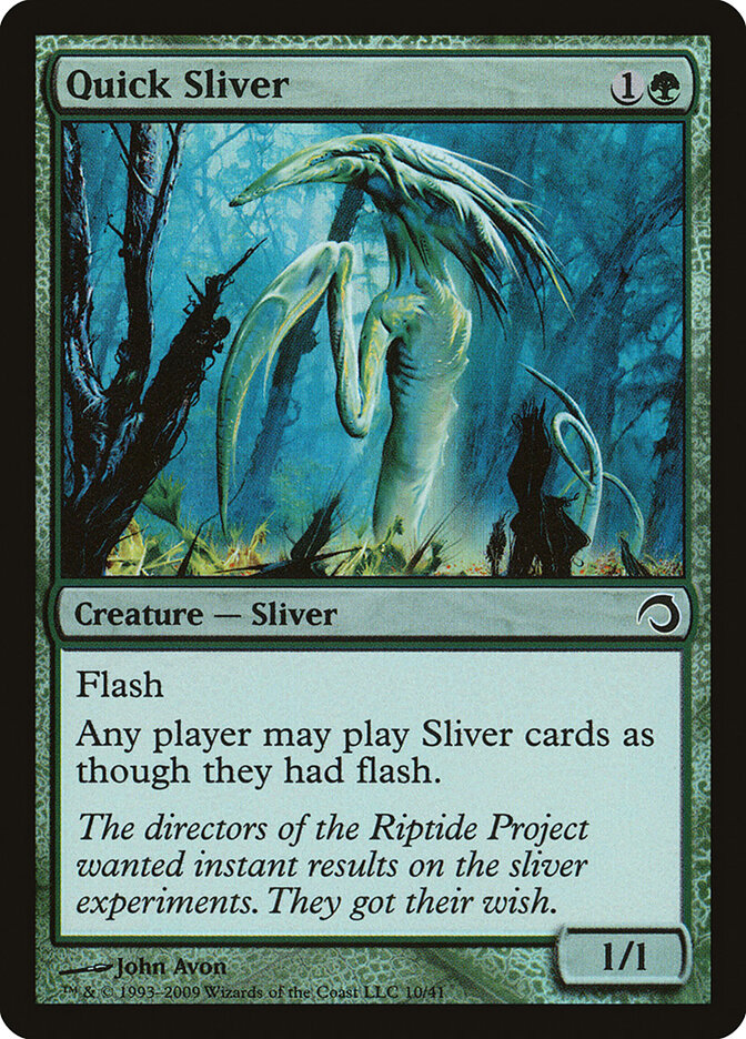 Quick Sliver card front