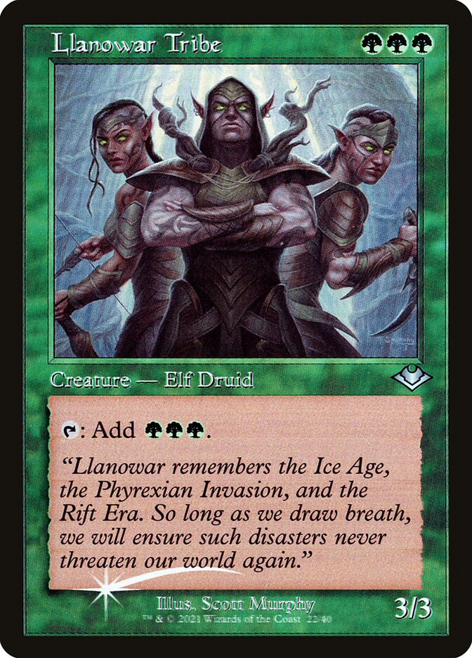 Llanowar Tribe card front