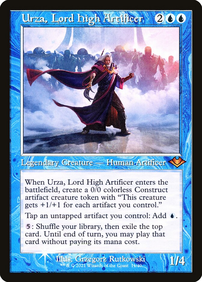 Urza, Lord High Artificer card front