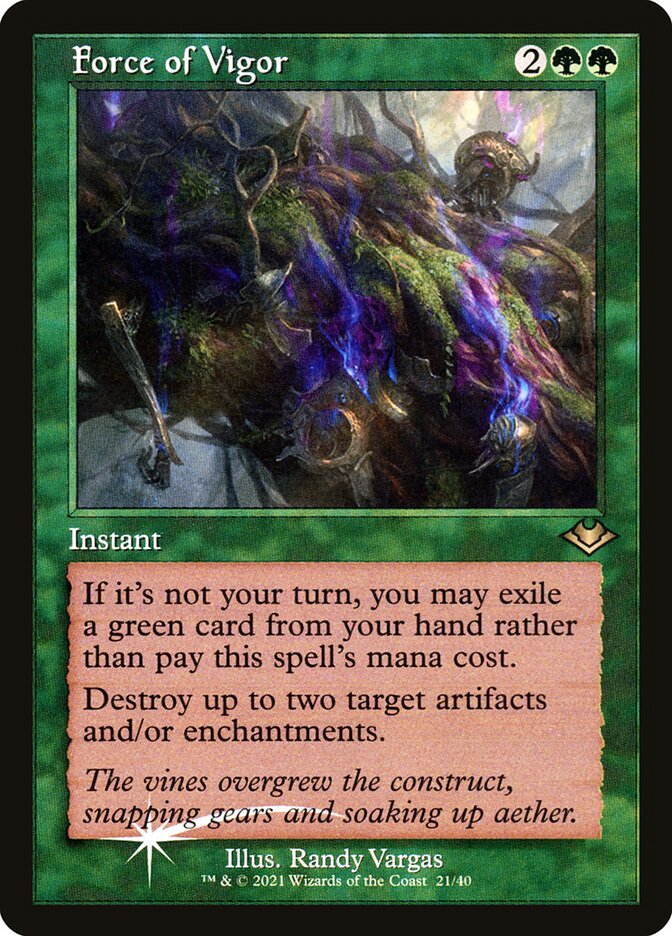 Force of Vigor card front
