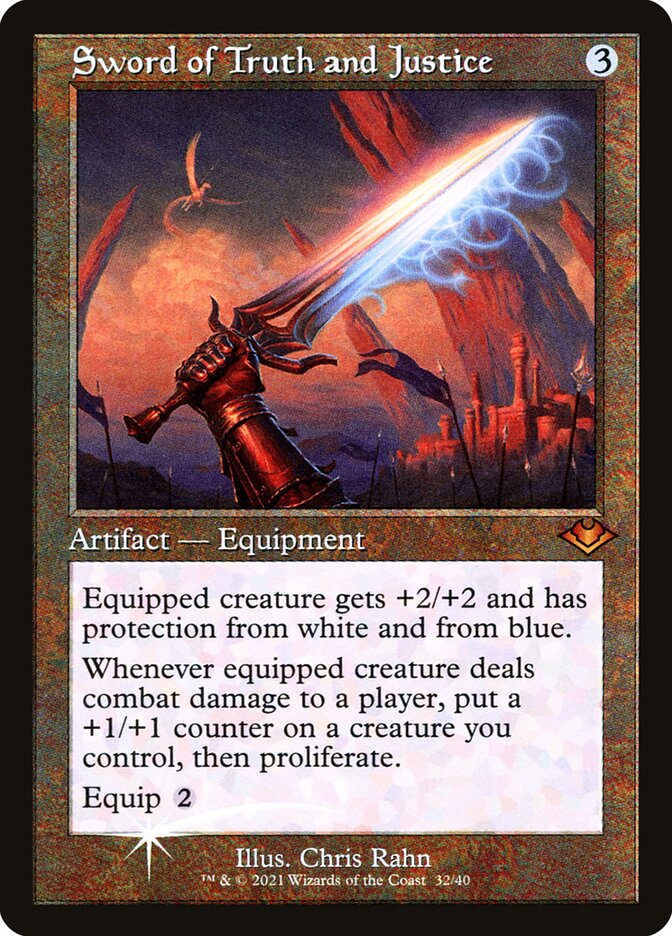 Sword of Truth and Justice card front