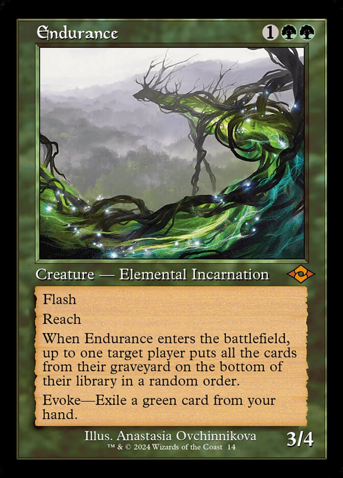 Endurance card front