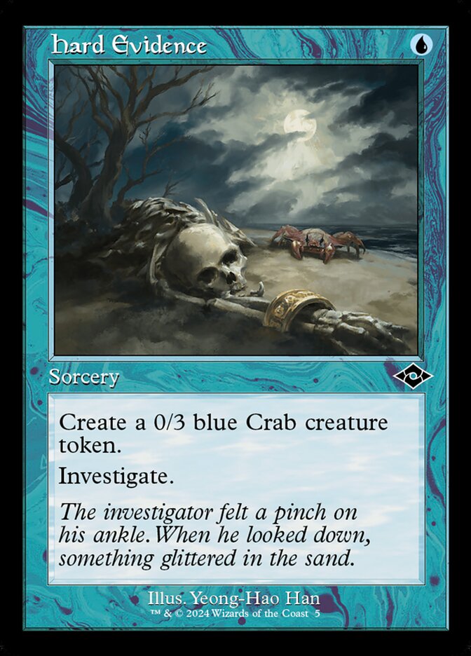 Hard Evidence card front