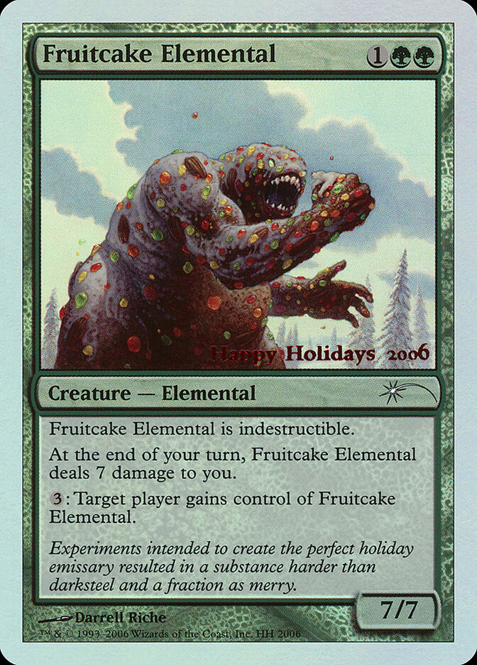 Fruitcake Elemental card front