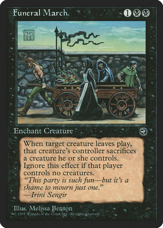 Funeral March card front