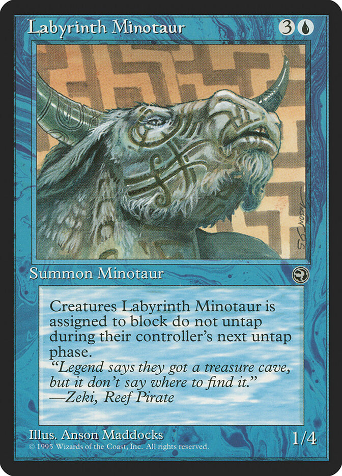 Labyrinth Minotaur card front