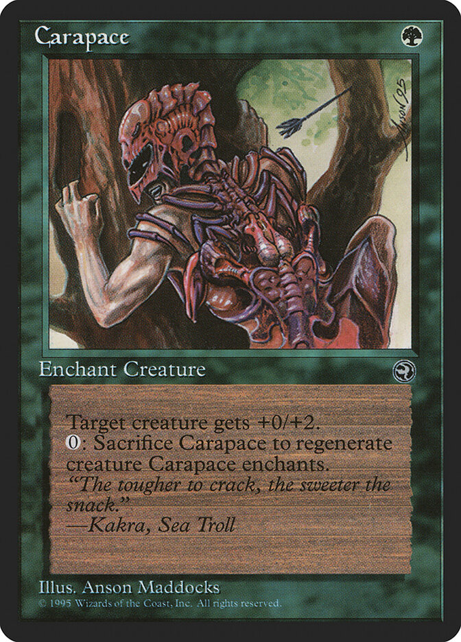 Carapace card front