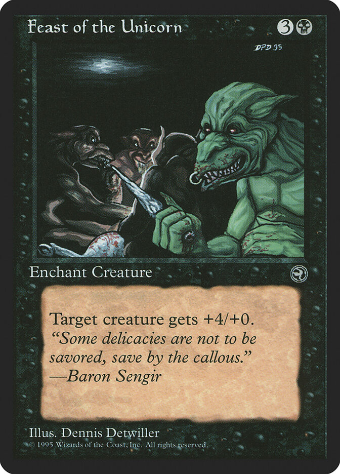 Feast of the Unicorn card front