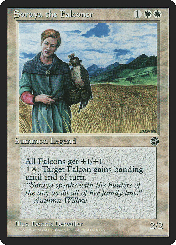 Soraya the Falconer card front