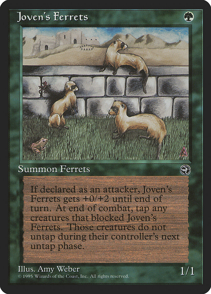 Joven's Ferrets card front