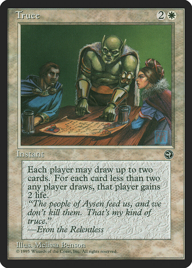 Truce card front