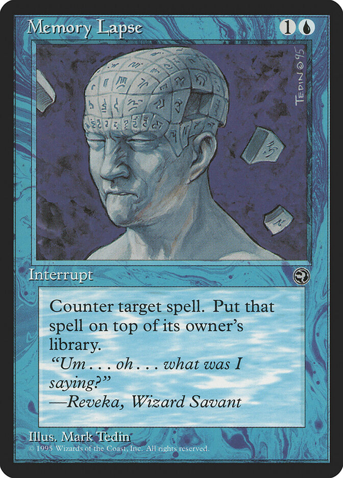 Memory Lapse card front