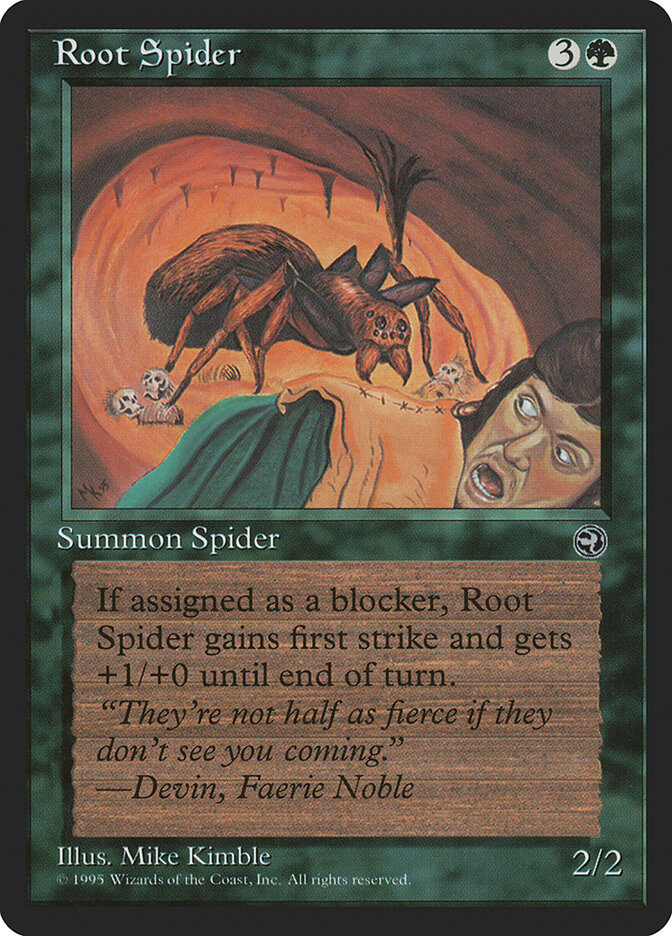 Root Spider card front